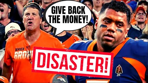 Denver Broncos Fans Are FURIOUS With Russell Wilson After PATHETIC Loss | They Want Their Money Back
