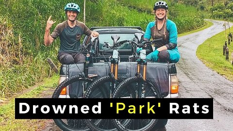 RIDING BIKE PARK LAPS IN A MONSOON! WETTEST DAY EVER