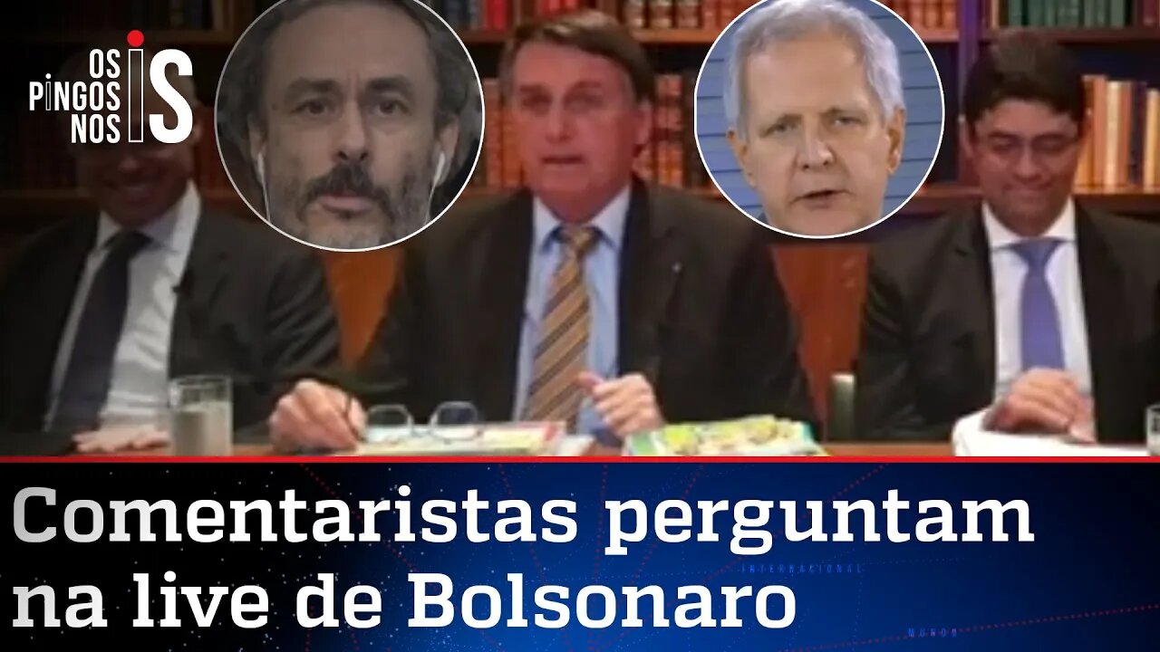 EXCLUSIVO: Entrevista durante a live de Jair Bolsonaro de 15/10/20