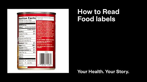 How to Read Food labels