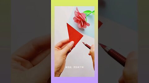 kreatif membuat bunga dari kertas origami #origami #origamitutorial #origamicraft