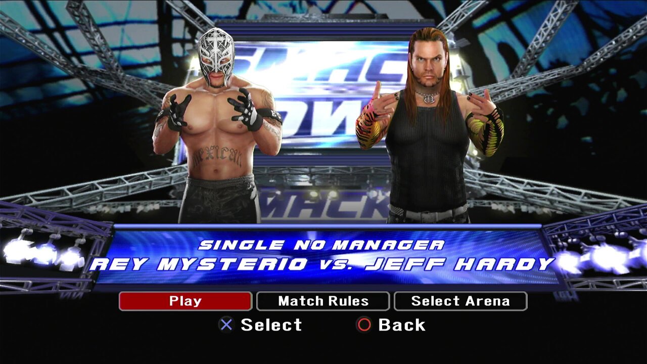 WWE Smackdown vs. Raw 2008 - Rey Mysterio vs. Jeff Hardy