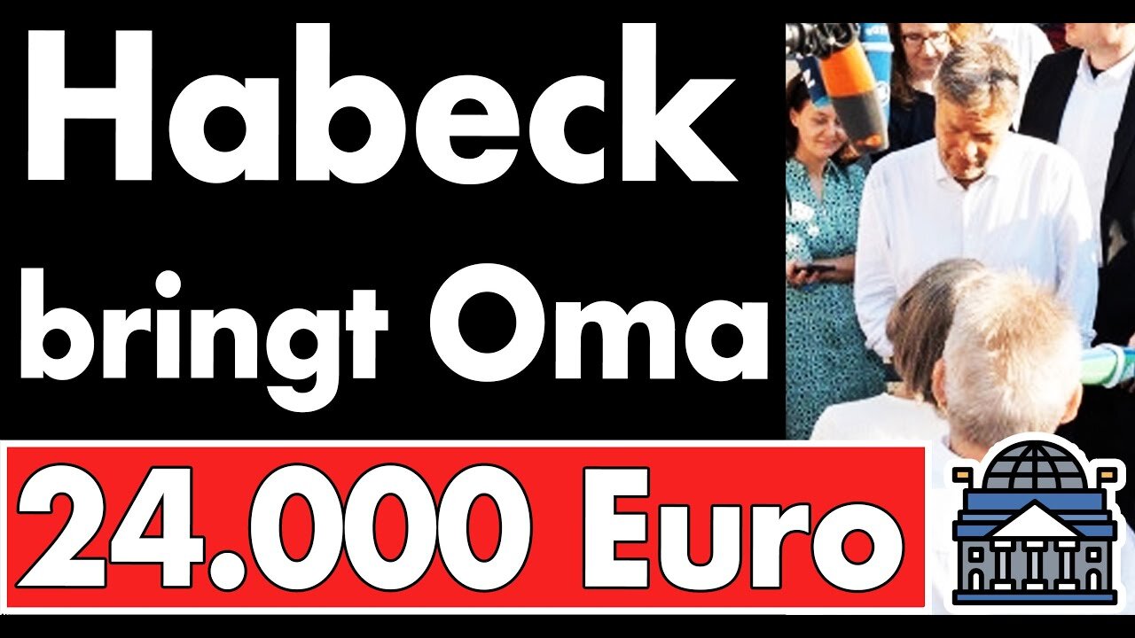 ZENSIERT: Habeck wirft 24.000 Euro 'Fördergeld' Oma Roswitha hinterher...