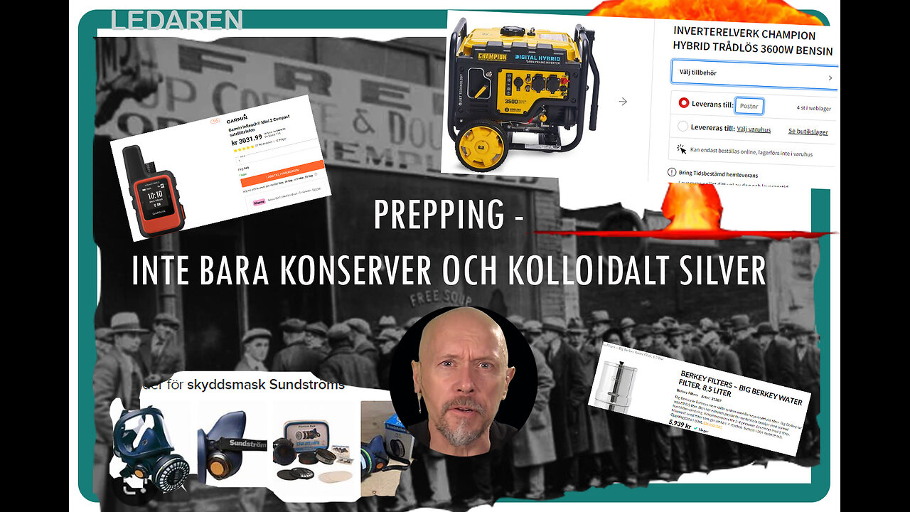 Ledaren 51: Prepping - mer än konserver och kolloidalt silver