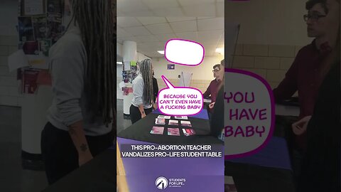 Pro-Choice Professor Goes CRAZY