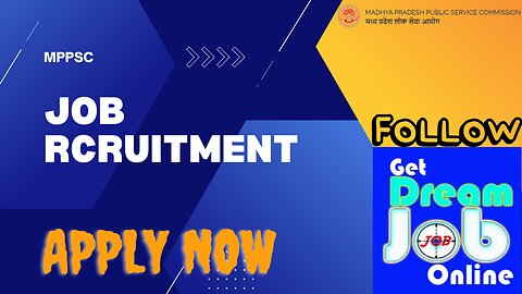 Job Recruitment | MPPSC Vacancies| Apply Now| Government Jobs