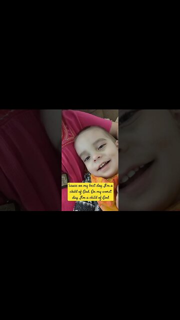 I'm so blessed... 'cause I'm a child of God