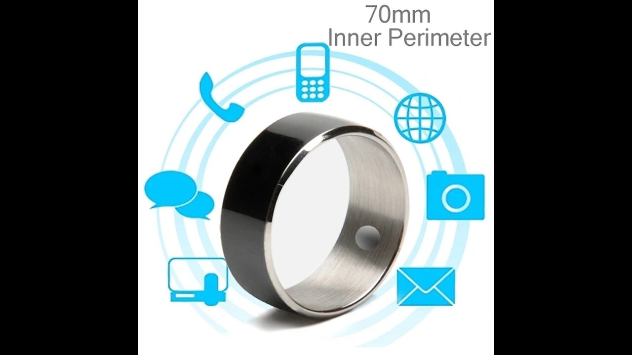 Amorphous Titanium Alloy Smart Ring, Waterproof & Dustproof, Health Tracker