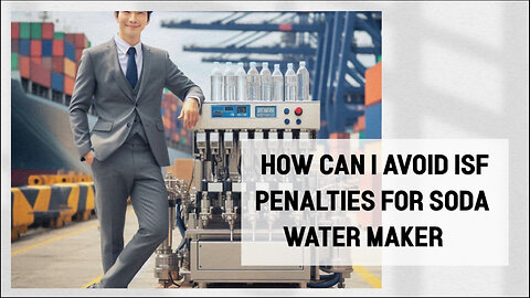 Mastering ISF: How to Avoid Penalties When Importing a Soda Water Maker