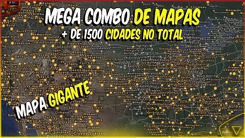 MEGA COMBO DE MAPAS AMERICAN TRUCK SIMULATOR 1.46 + DE 1500 CIDADES NO TOTAL