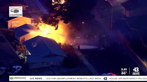 House fire near Brand Street/Twining Avenue