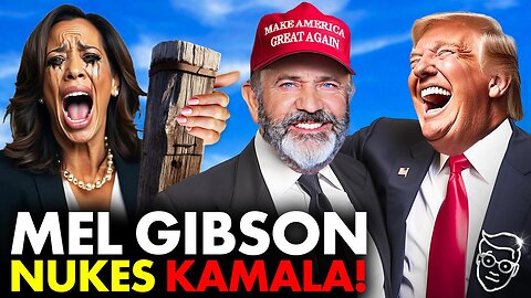 Hollywood LEGEND Mel Gibson Backs Trump While BRUTALLY Roasting Kamala: 'I.Q. of a FENCE POST!'💀🤣
