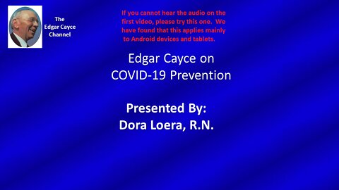 Edgar Cayce on COVID-19