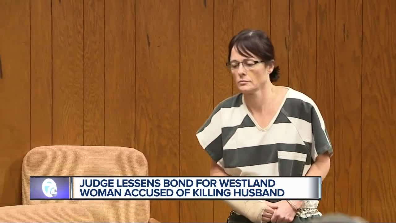 Judge lessens bond for Westland woman accused of killing husband