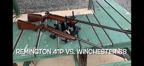 Head to head challenge! Remington 41-P vs. Winchester model 68