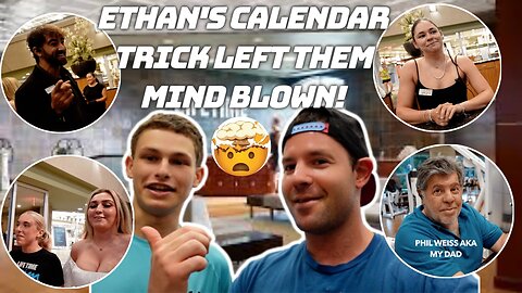 ETHAN FUNK'S CALENDAR TRICK IS ONE OF THE COOLEST THINGS YOU'LL EVER SEE | Gym Goers Mind Blown