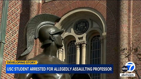 USC student accused of assaulting professor with metal water bottle