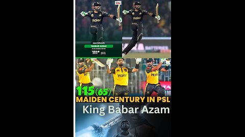 Babar Azam's 2 centuires in PSL