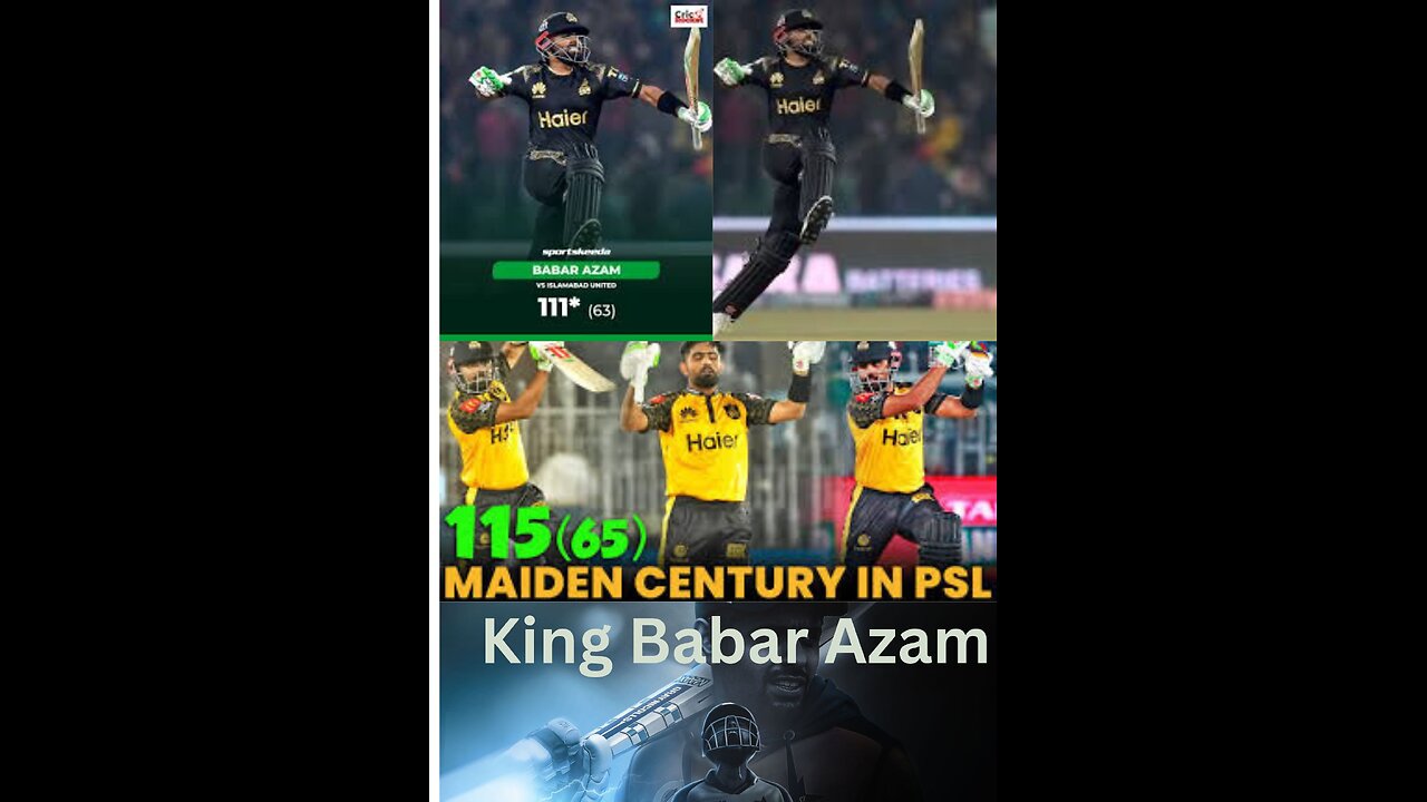 Babar Azam's 2 centuires in PSL