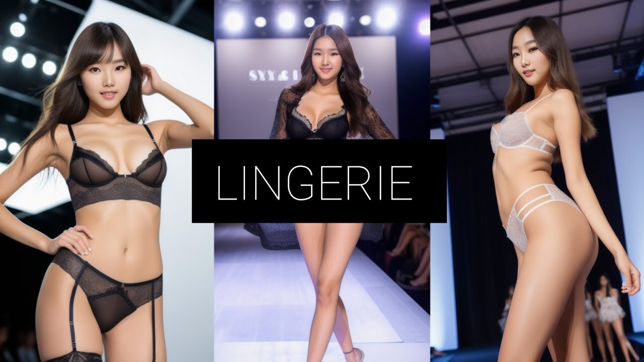 [ AI Lookbook ] AI Art Beauties in LINGERIE Fashion Show #fashionshow #aiart #runway
