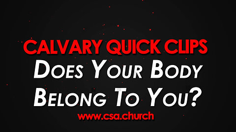 Does Your Body Belong To You?