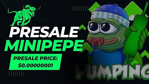 New PEPE crypto | MINIPEPE memecoin Presale is live at $0.00000001 🔥🔥