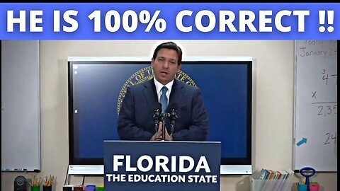 Ron Desantis Response To the Media Claiming He is Banning African American Courses