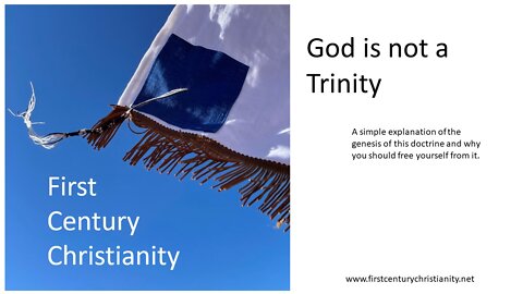 God is not a Trinity