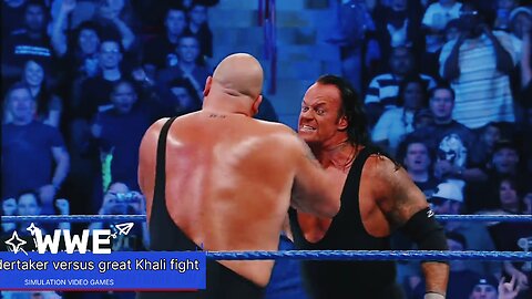 Undertaker the great Khali versus fight WWE