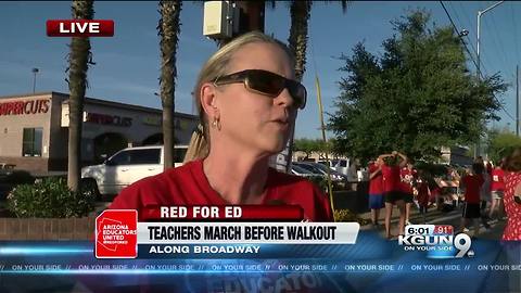 Teachers to line Broadway ahead of walk-out