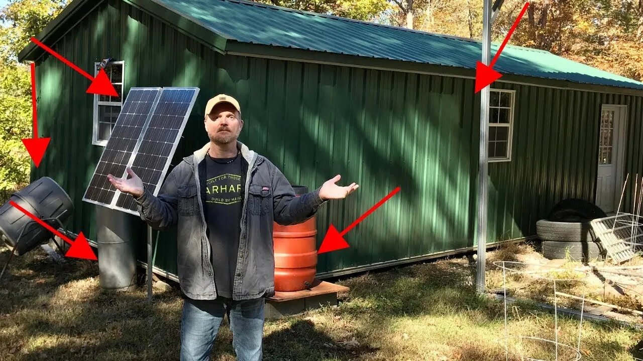 Life in an Off-Grid Cabin - 14x36 Tiny Home