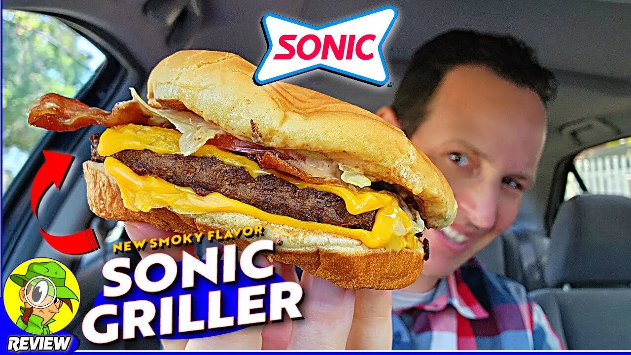 Sonic® GRILLER CHEESEBURGER Review 🛼♨️🥓🍔 ⎮ Peep THIS Out! 🕵️♂️