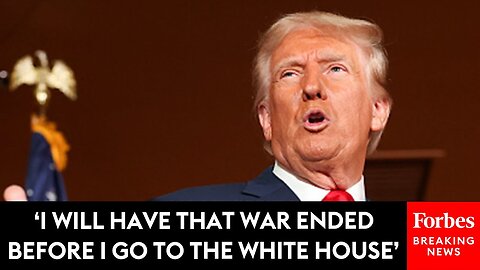 Donald Trump Promises To Have The Russia-Ukraine War Settled Before Beginning Second Term