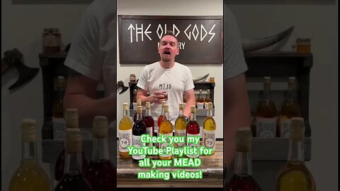 Check you my YouTube Playlist for all your MEAD making videos! #mead #homebrew #alcohol #honeywine