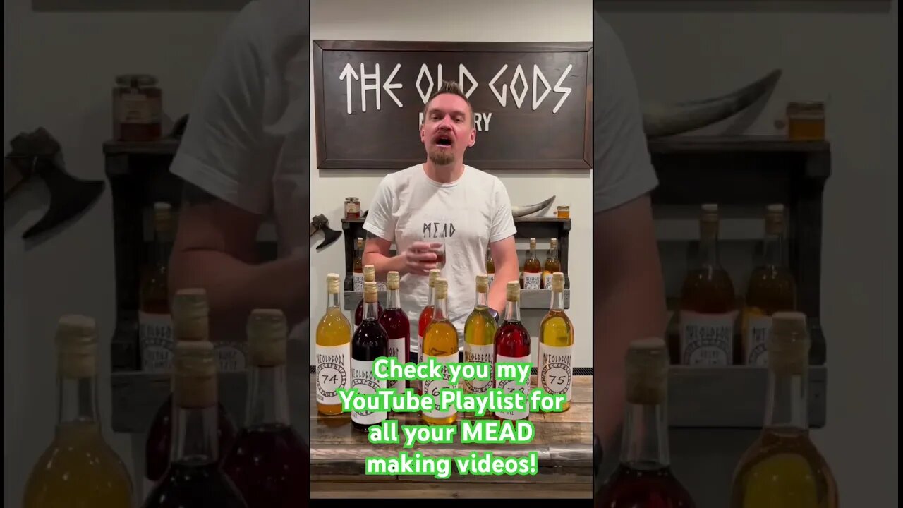 Check you my YouTube Playlist for all your MEAD making videos! #mead #homebrew #alcohol #honeywine