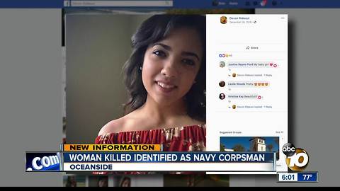 Navy Corpsman ID'd as victim of fatal shooting