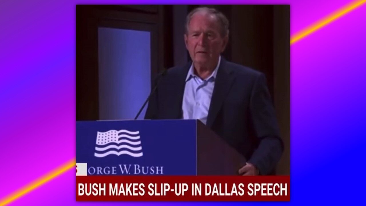 BUSH: ELECTIONS ARE RIGGED AND POLITICAL OPPONENTS ARE PUT IN JAIL. 👀