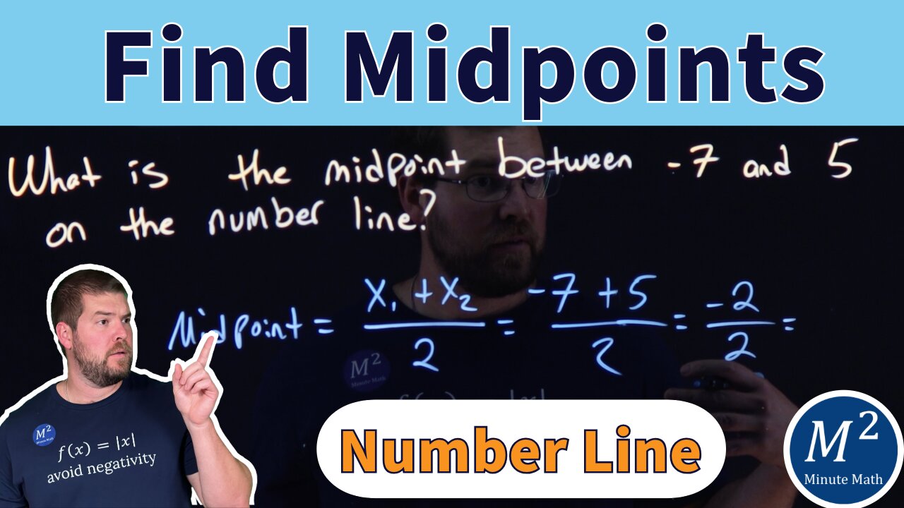 How to Find the Midpoint of Two Numbers on a Number Line