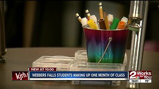 Webbers Falls students making up one month of class