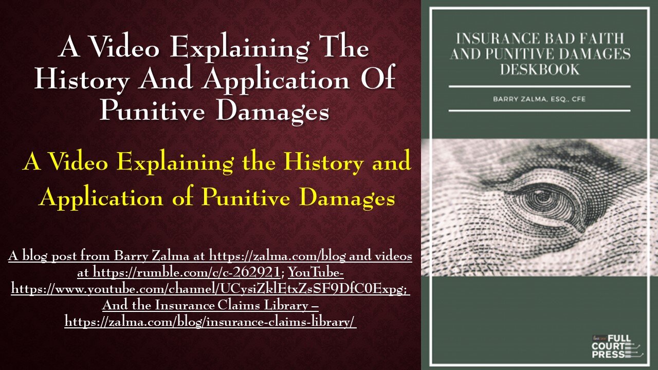 A Video Explaining the History and Application of Punitive Damages