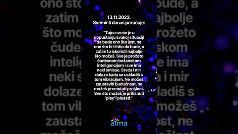 Poruka Svemira 13.11.2022. 💙 ATMA