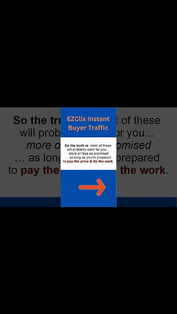 How To Use EZ Clix Instant Buyer Traffic Review - EZClix Instant Buyer Traffic Review #shorts