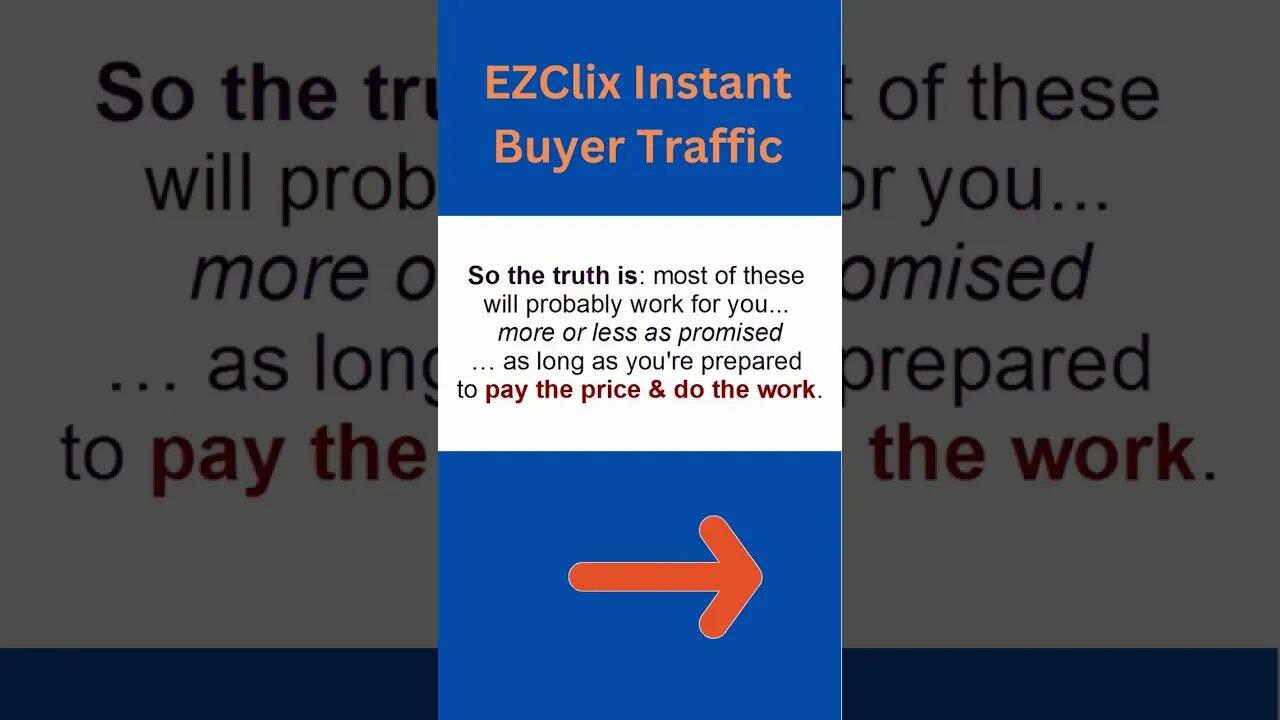 How To Use EZ Clix Instant Buyer Traffic Review - EZClix Instant Buyer Traffic Review #shorts