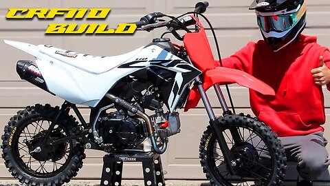 INSANE MOD CRF110 PiT BiKE BUiLD! START TO FINISH