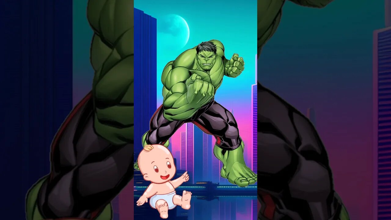 Hulk vs baby transform #shorts#avenger #superheroes #marvel