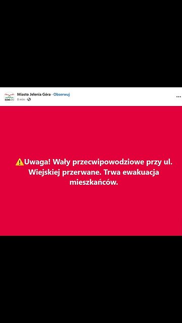 Wały przecwipowodziowe przy ul. Wiejskiej w Jeleniej Górze przerwane. Trwa