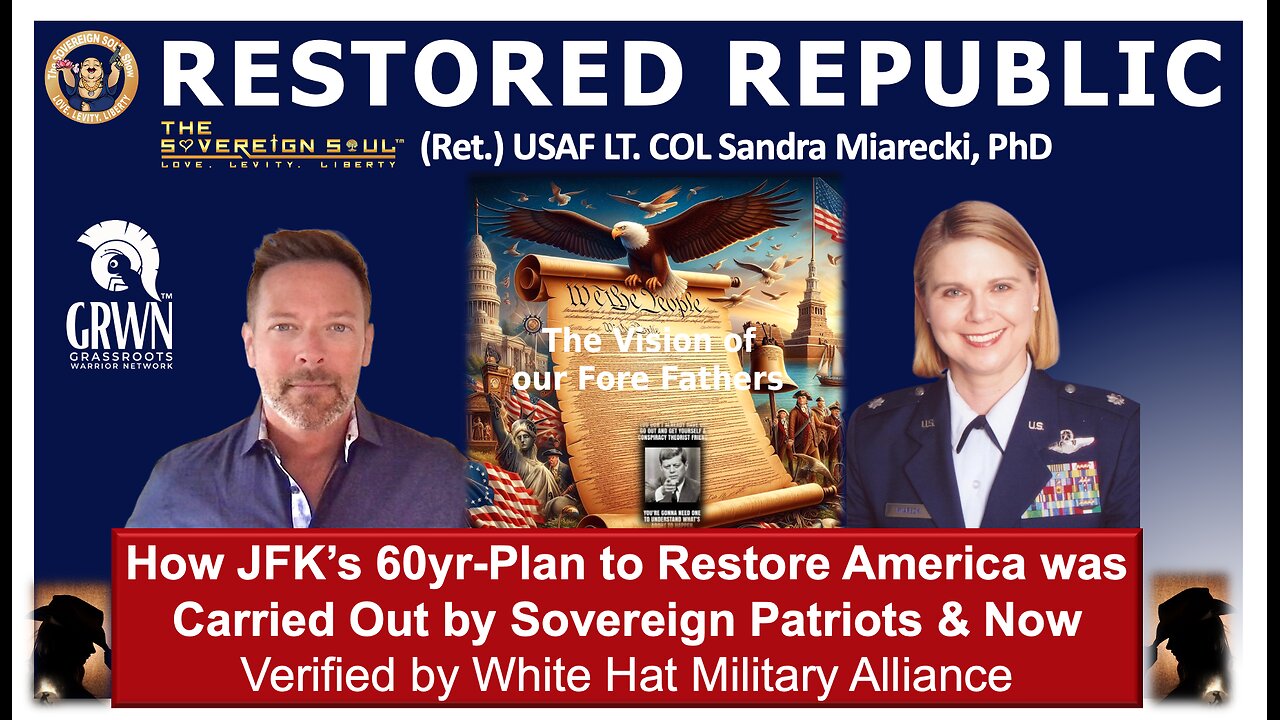 How JFKs 60yr-Plan to Restore America was Carried Out by Sovereign Patriots, Verified by WH Military