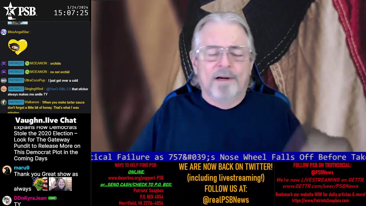 2024-01-24 15:00 EST - The PATRIOTski Tavern: