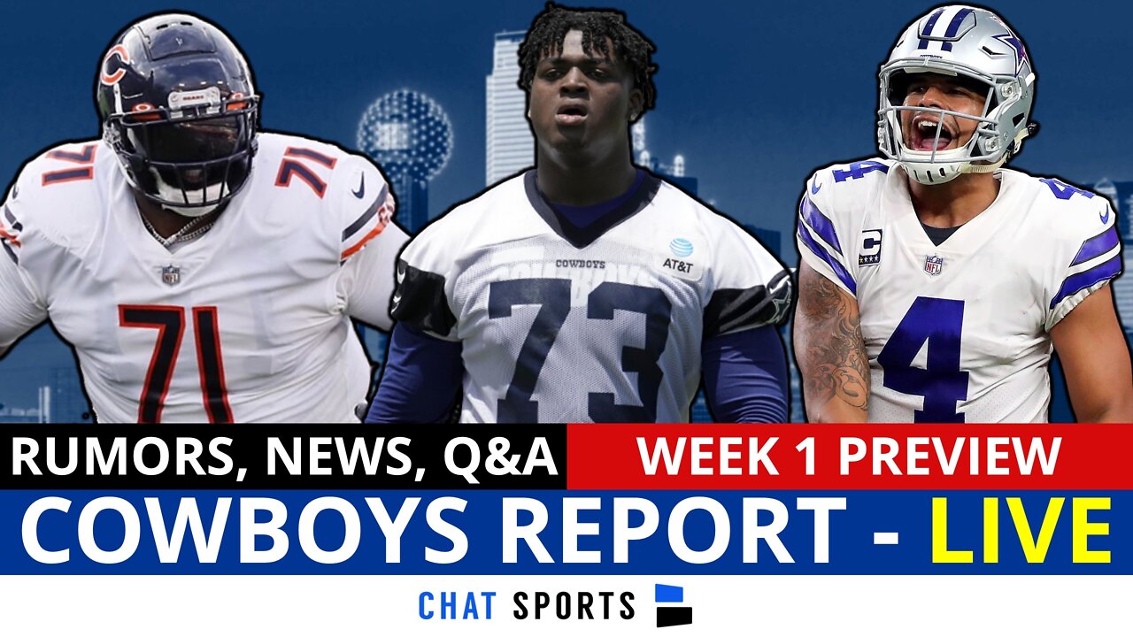 Cowboys Report LIVE: Jason Peters News, Tyler Smith, Michael Gallup Update & Week 1 Preview