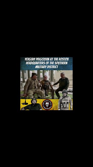 Yevgeny Prigozhin Head of Wagner at the Rostov Headquarters of the Southern Military District